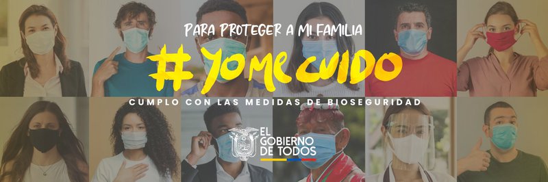 Promotional image: Yo Me Cuido campaign by Presidencia de la República del Ecuador