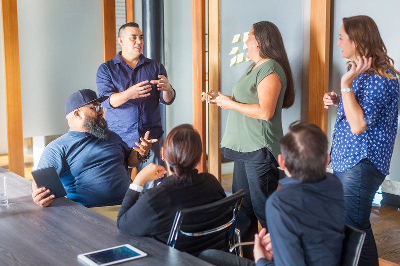 A group of people taking part in a workshop run by the Ka Hao: Māori Digital Technology Development Fund