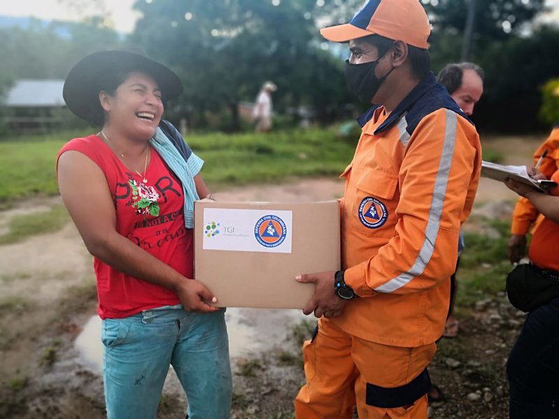 Aid delivery in Colombia during the Covid-19 pandemic